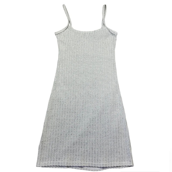 Gear Company Y2K Metallic Ribbed Cyberpunk Rave Mini Dress - Picture 9 of 11